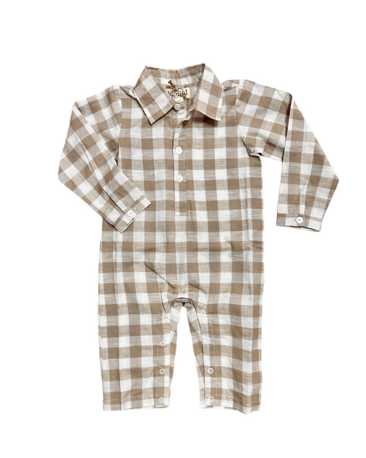 Gingham Mouse Play Romper