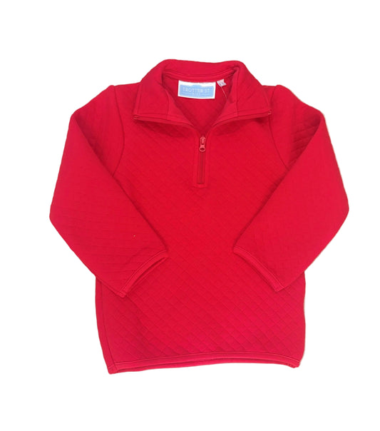 Trotter Street Quilted Red Pullover