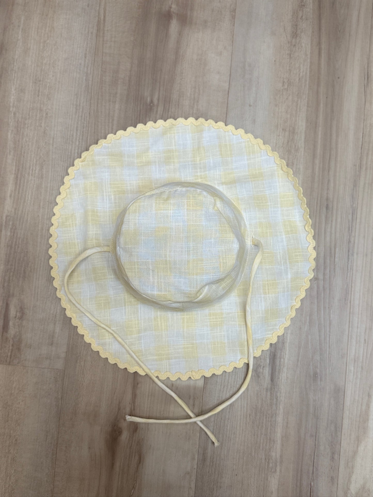 Yellow Linen Hat