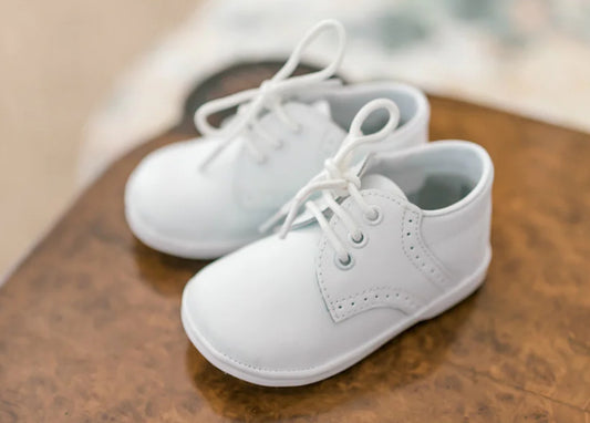 Boy Saddle Oxford White