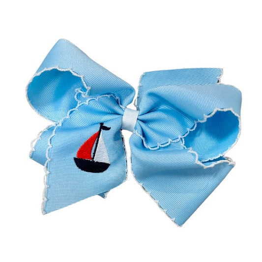 Sailboat Grosgrain Bow