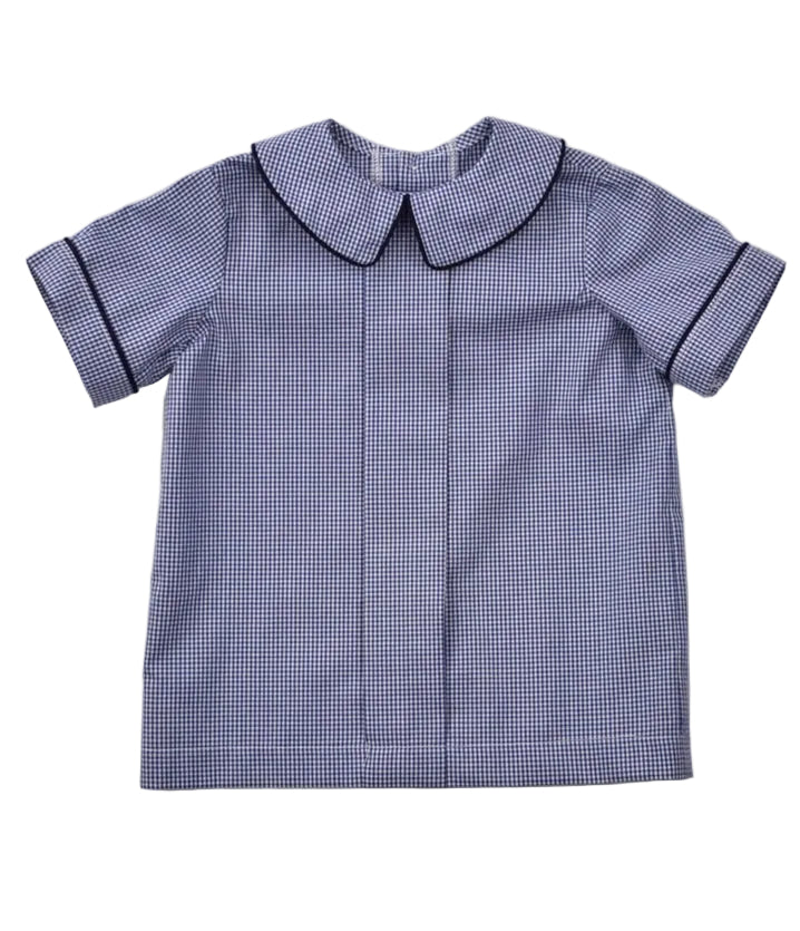 Carter Navy Gingham 2 Piece Set