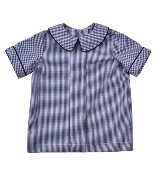 Carter Navy Gingham 2 Piece Set