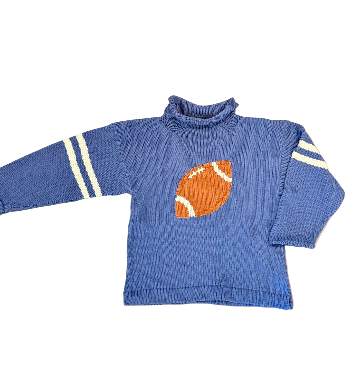 Steel Blue Football Sweater