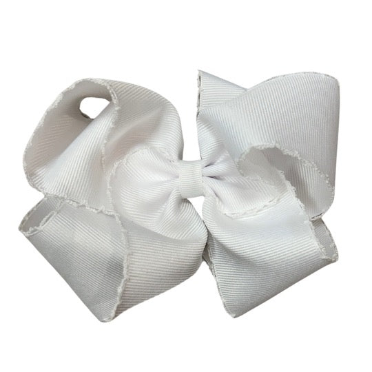 White Bow with Trim