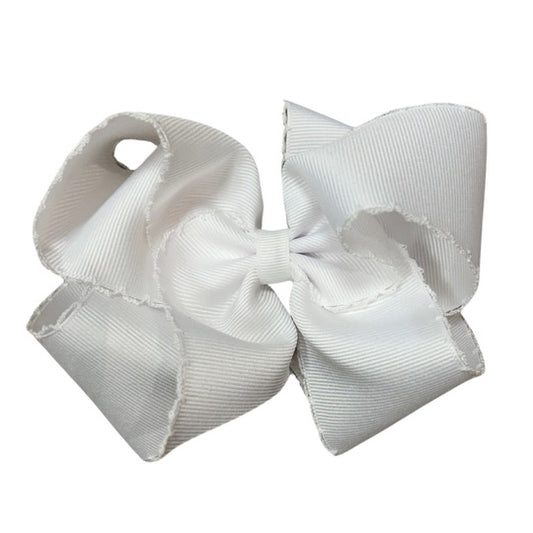 White Bow with Trim