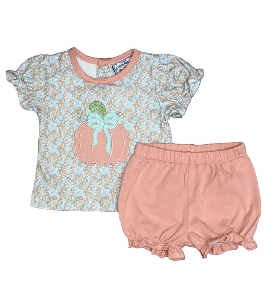 Pumpkin Applique Bloomer Set