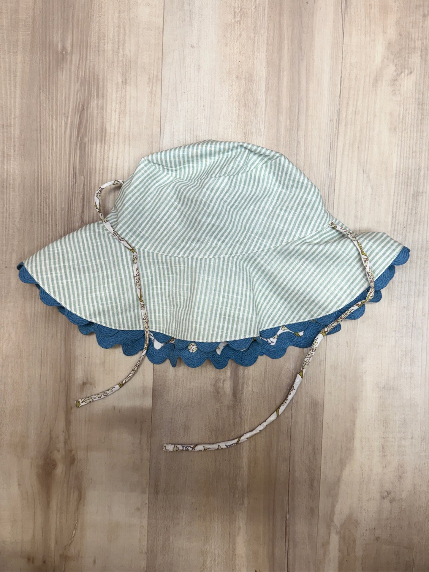 Blue Floral Hat