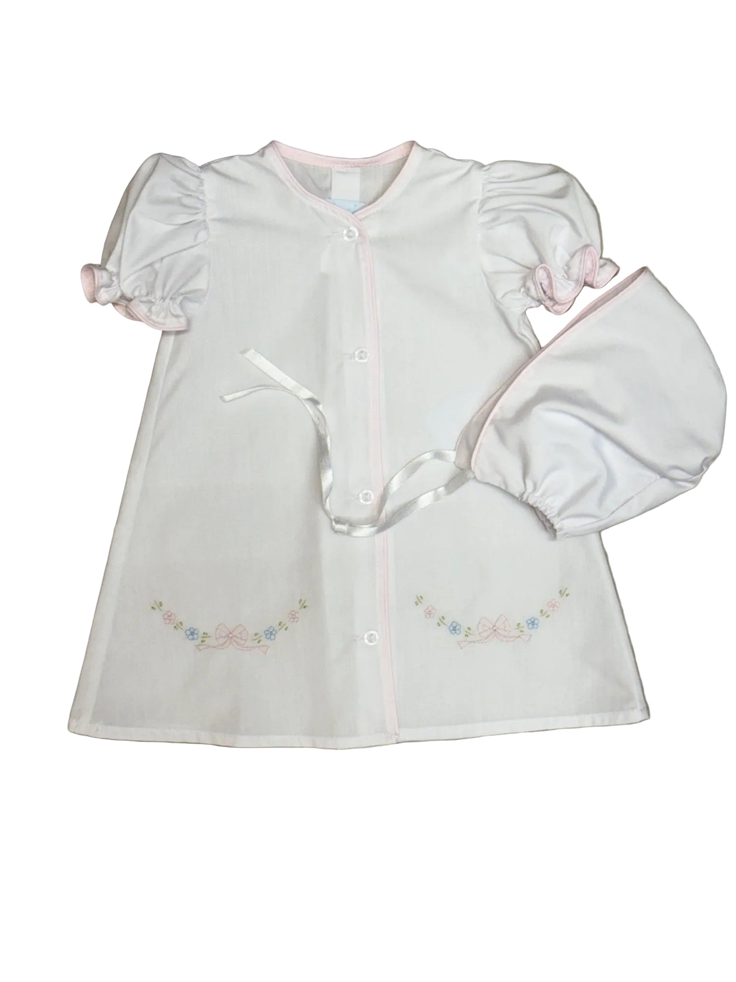 Tiny Bow Daygown and Hat