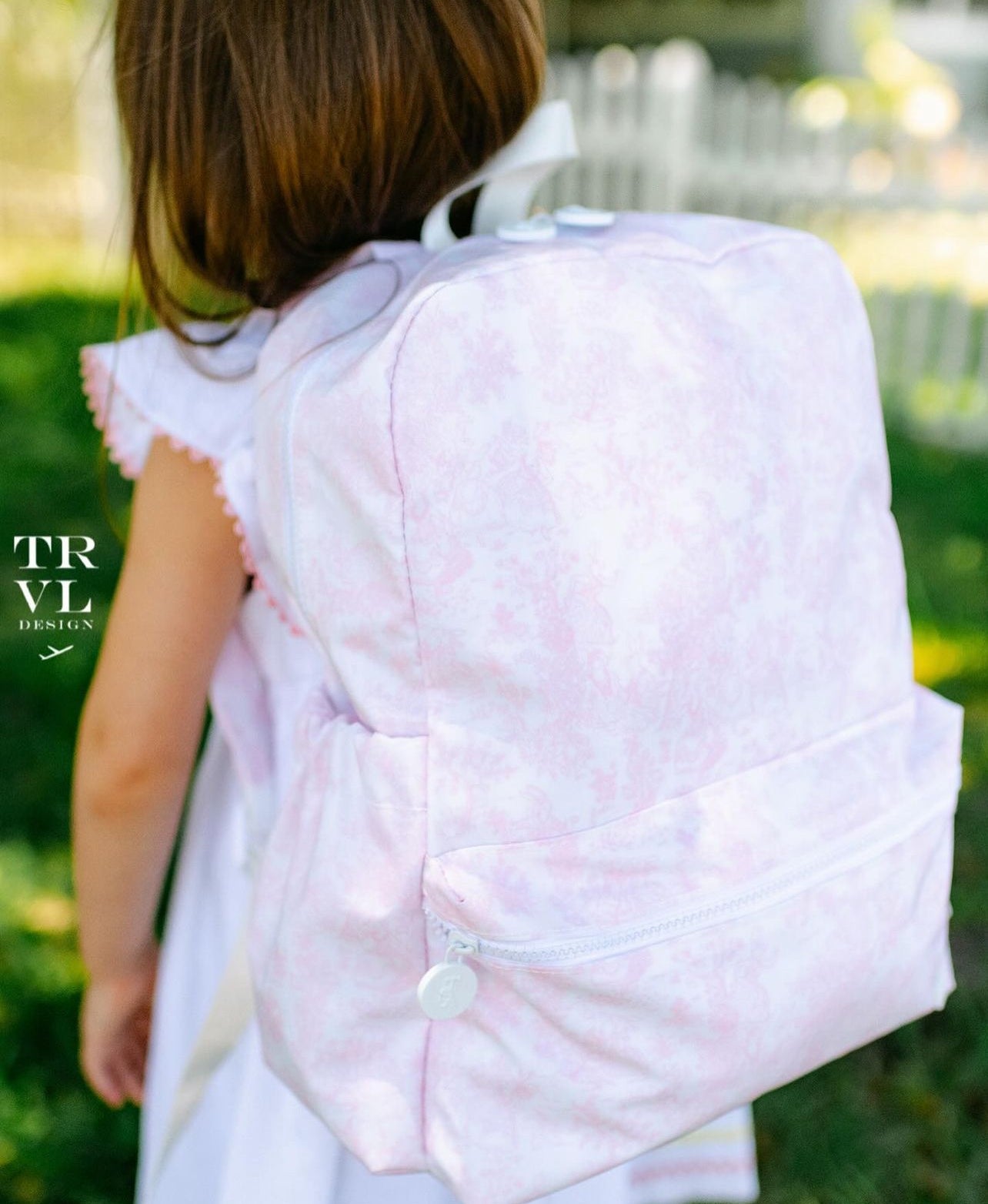 TRVL Bunny Toile BackPack - Pink