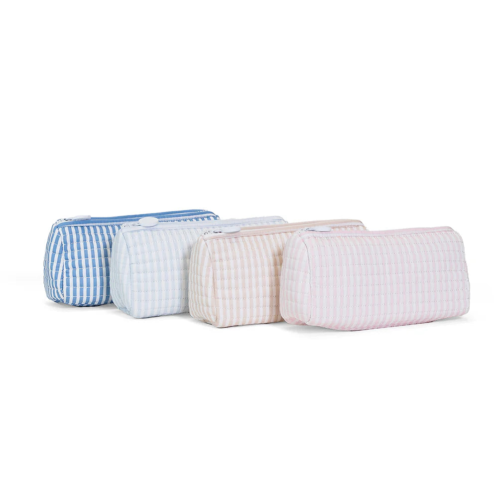 TRVl Pimlico Stripe Quilted Pochette Bag PNK