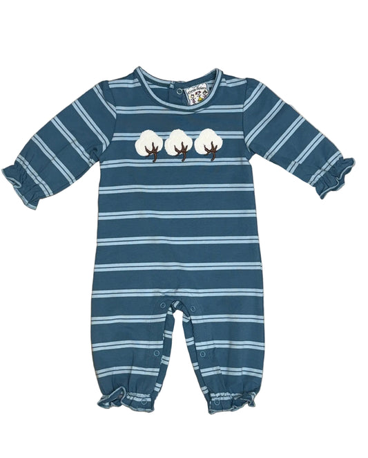 Cotton Applique Girls Romper