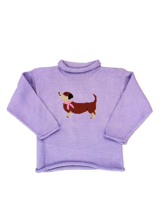 Lavender Dachshund Sweater