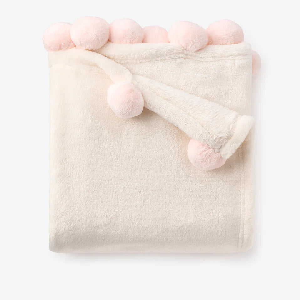 Pom Pom Fleece Blanket