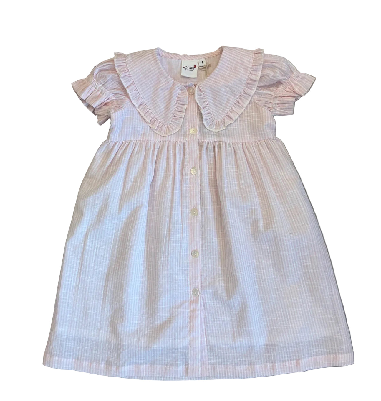 Pink Stripe Linen Dress