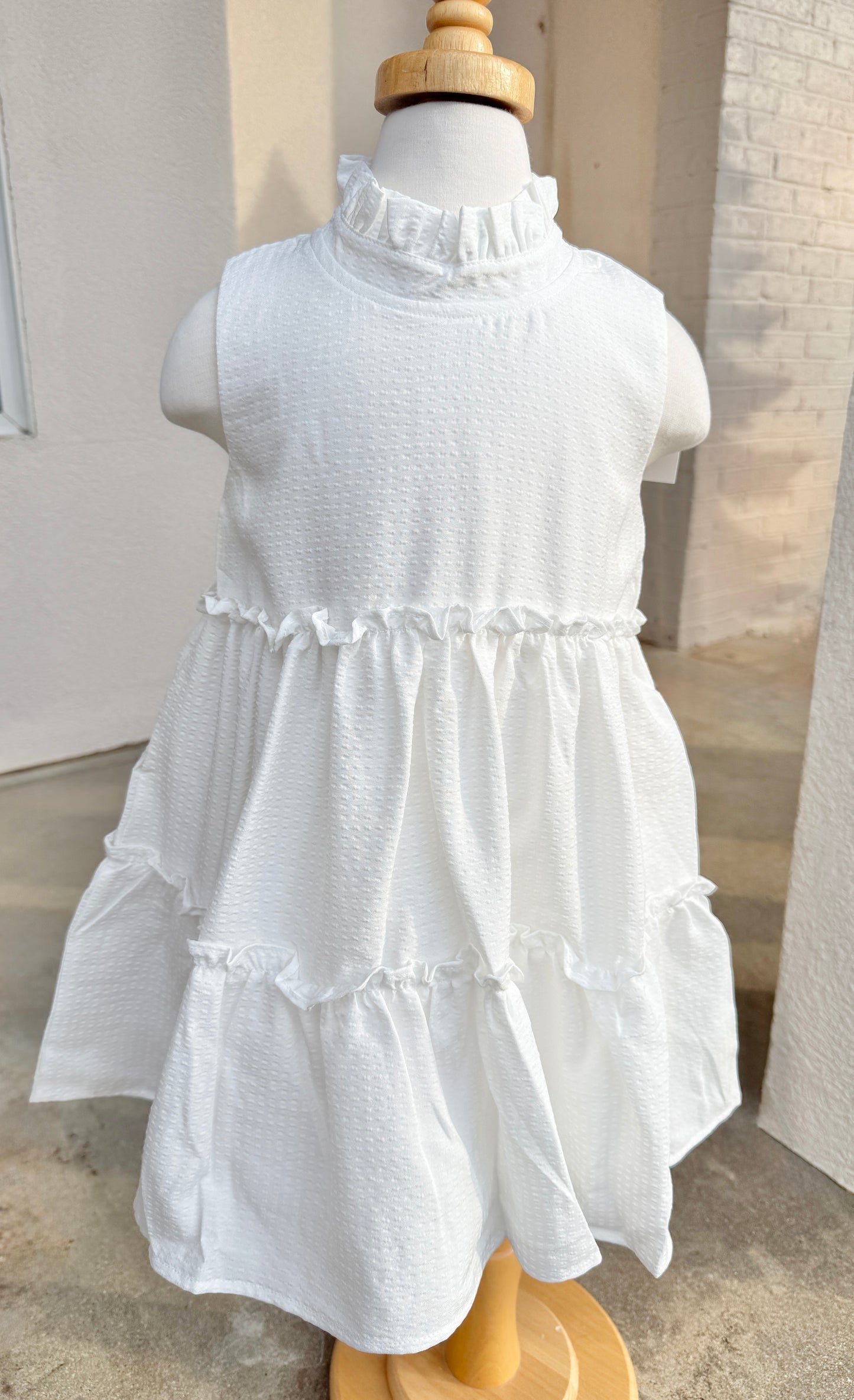 Angels White Tier Dress