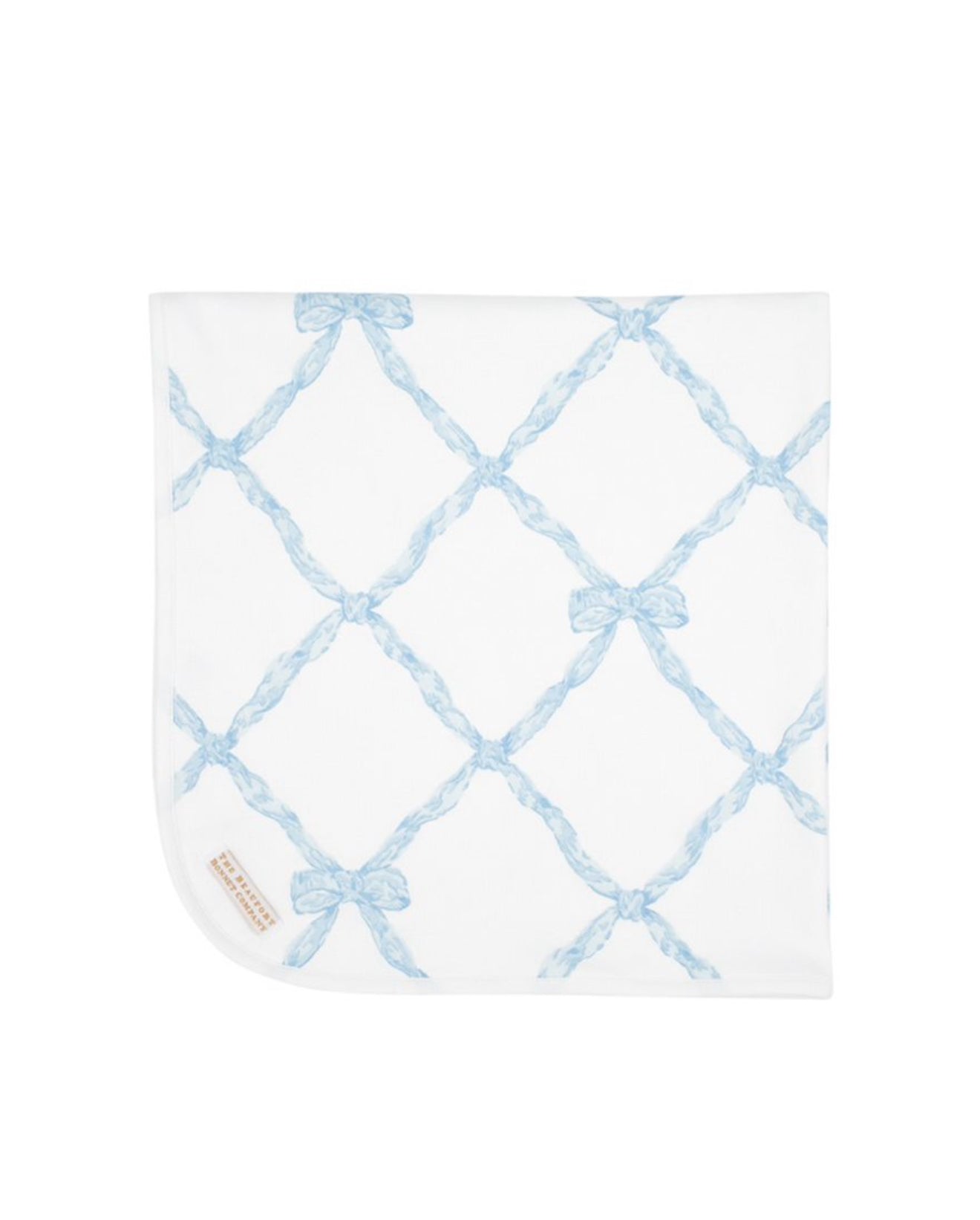 Baby Buggy Blanket Belle Meade Bow Blue #2609