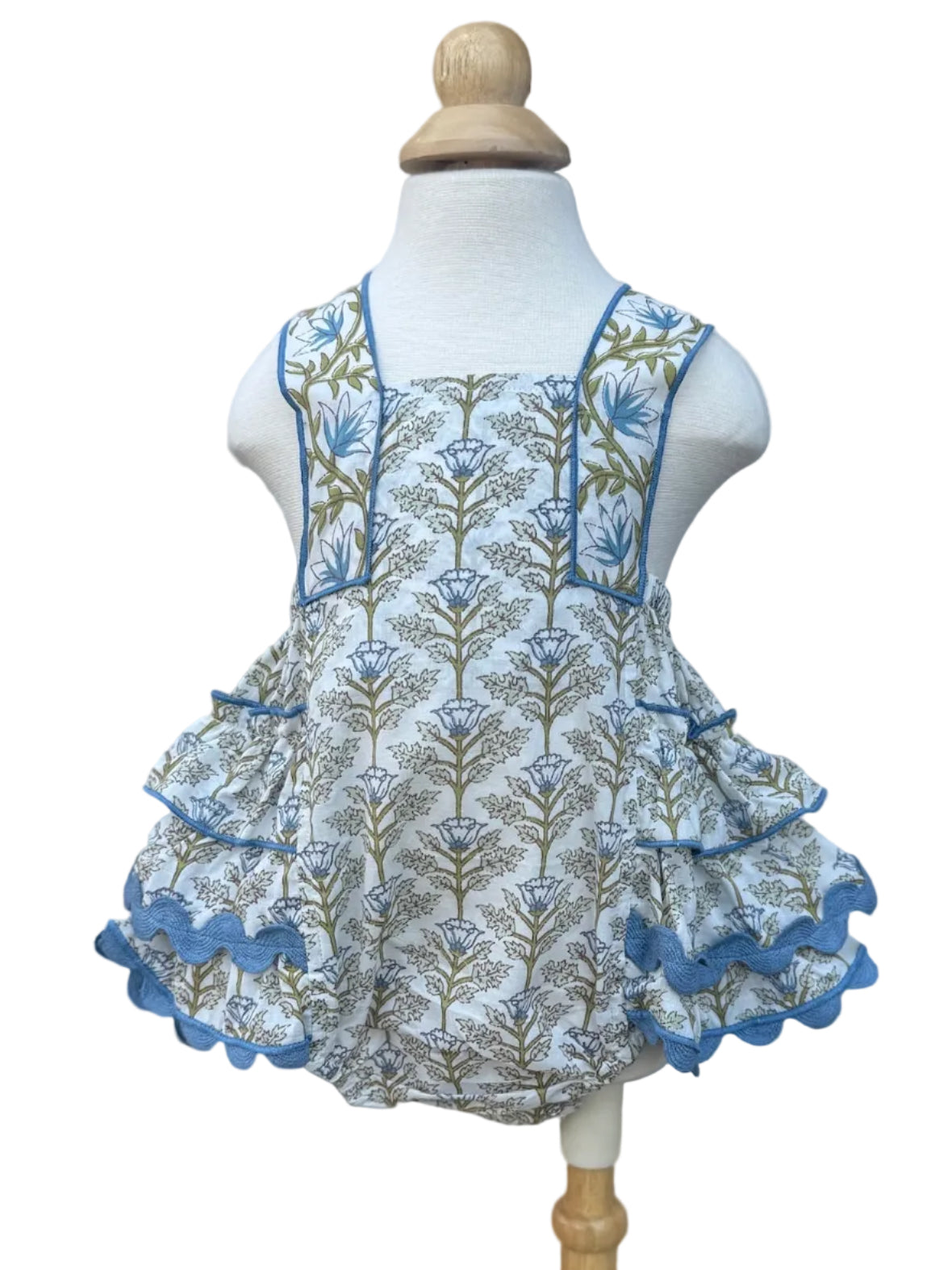 Blue Floral Bubble