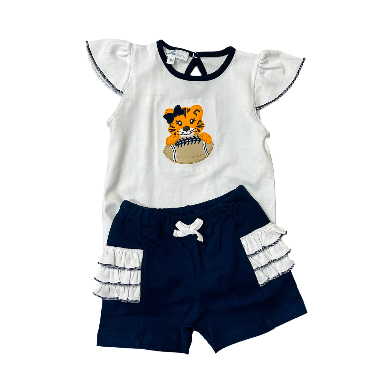 Aubie Ruffle Shorts Set