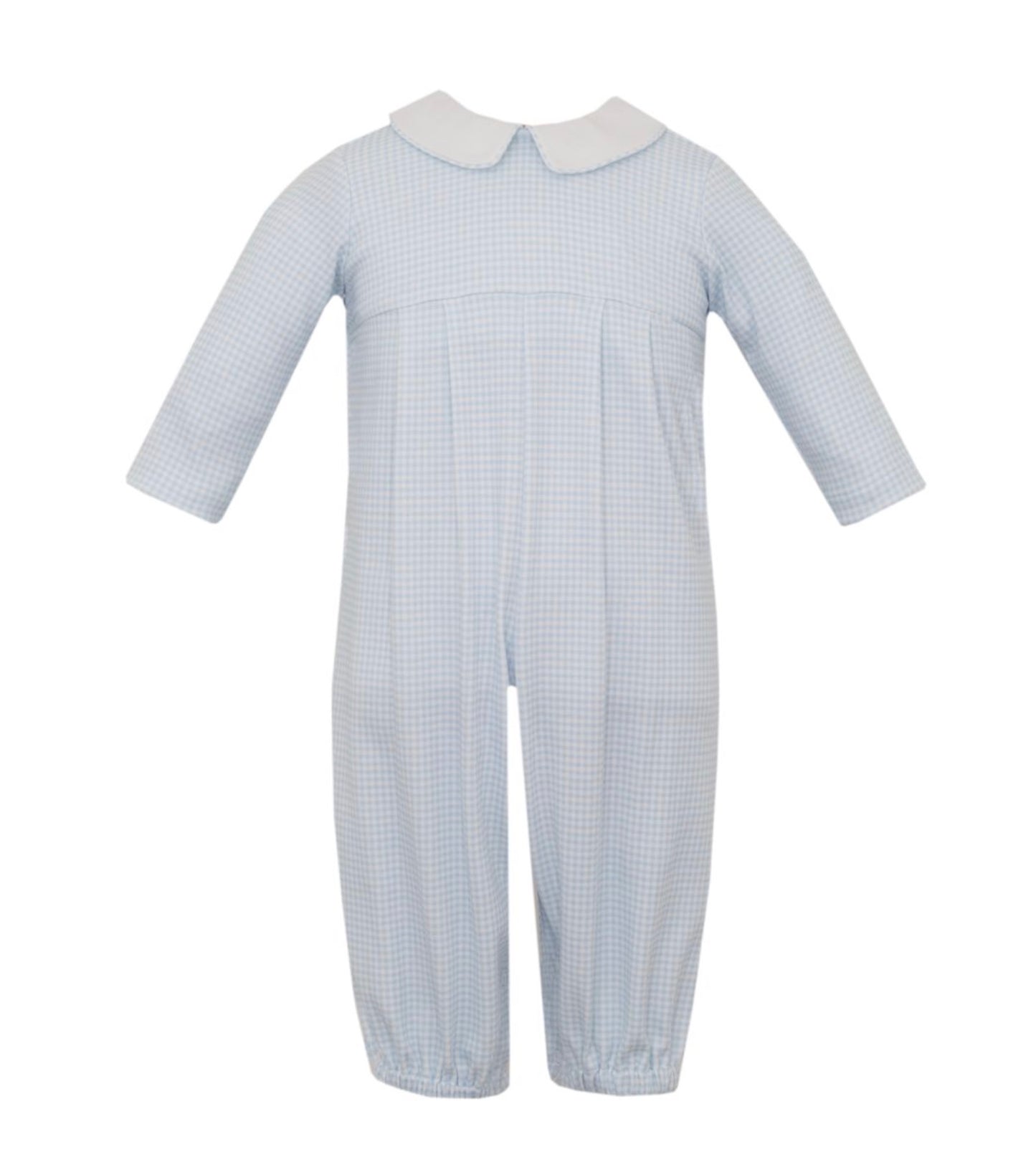 Cliff's Blue Gingham Romper