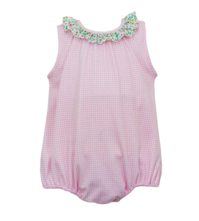 Abbie Pink Gingham Bubble