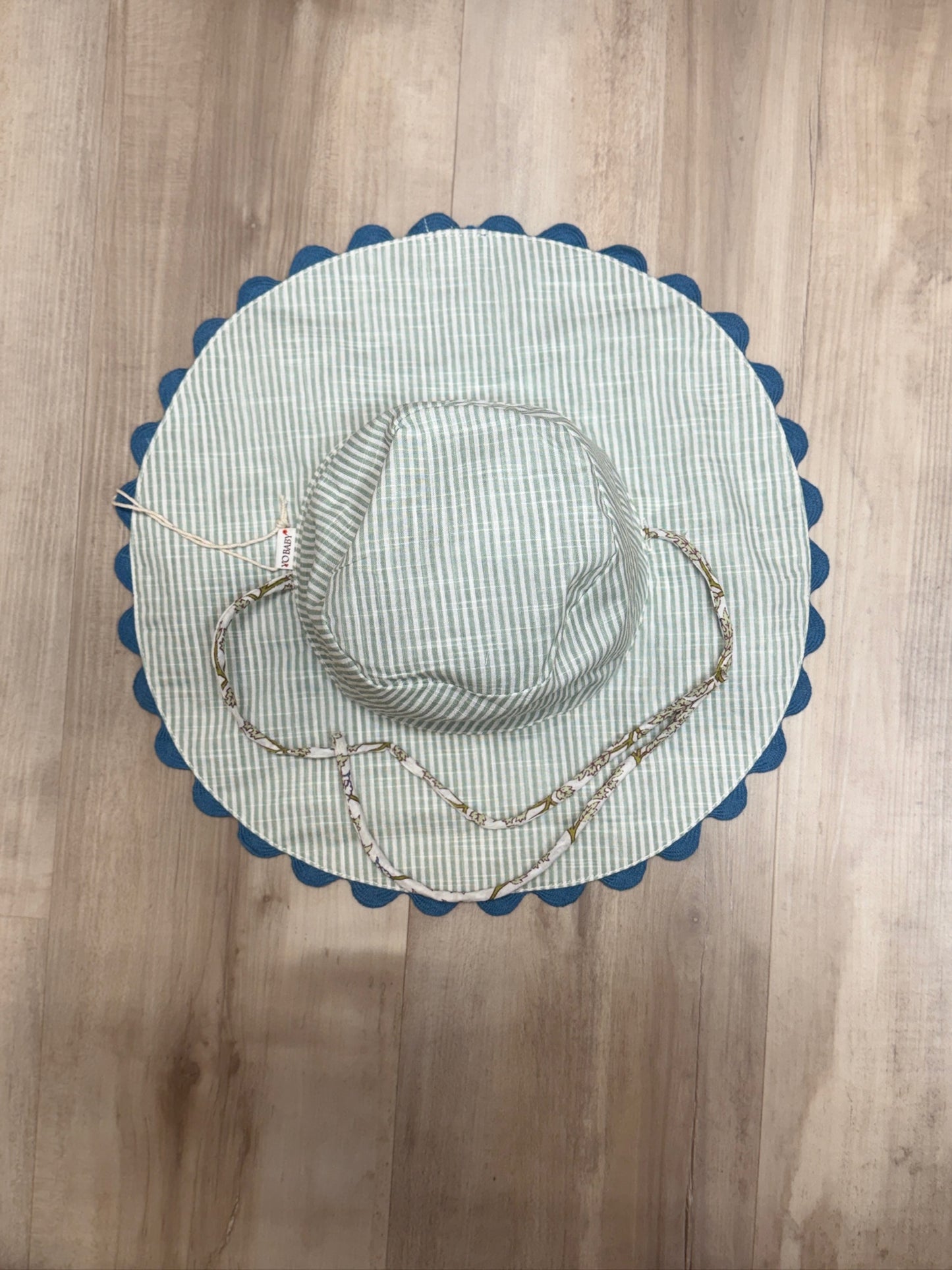 Blue Floral Hat