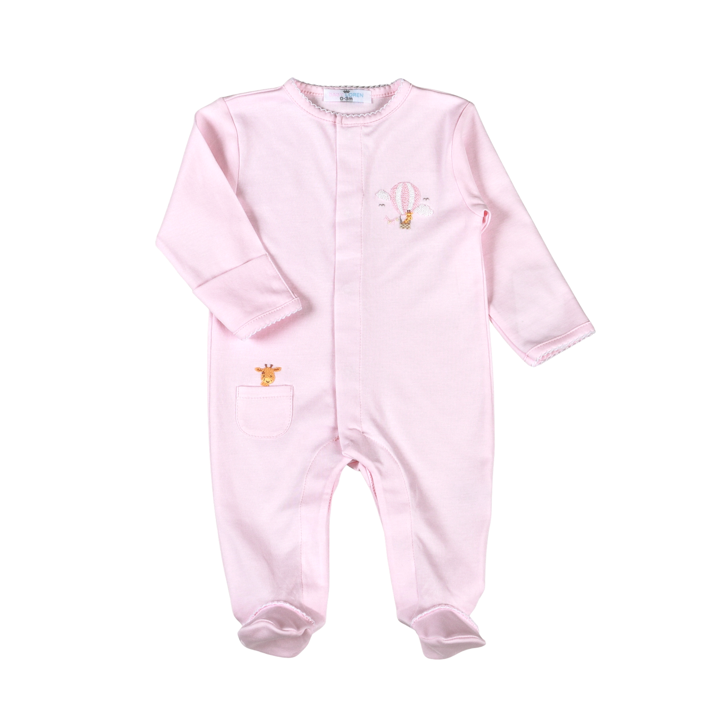 Balloon Ride Pink Footie