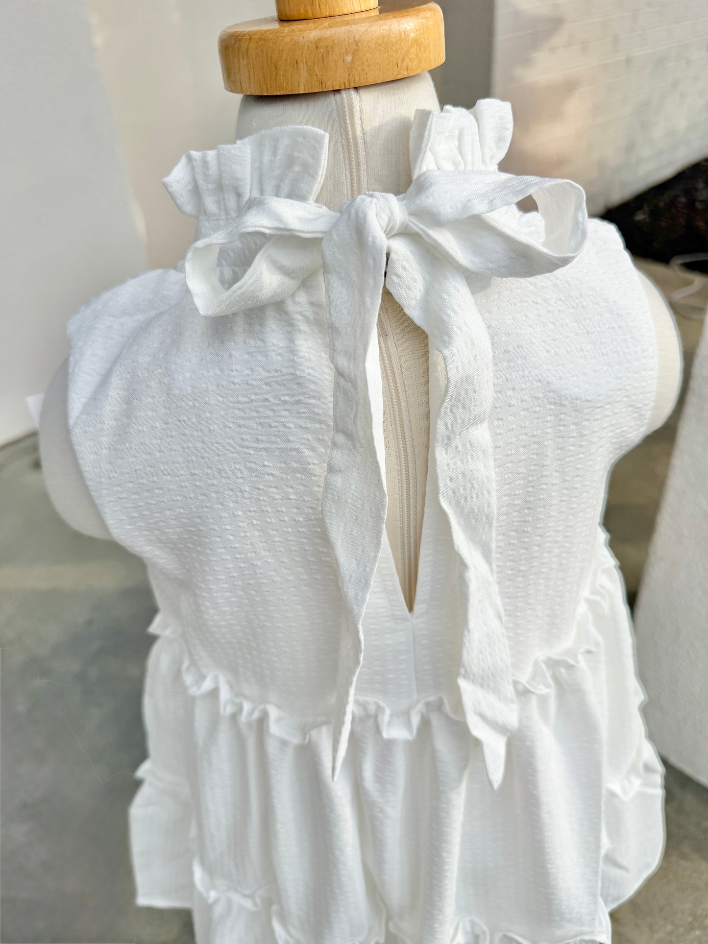 Angels White Tier Dress