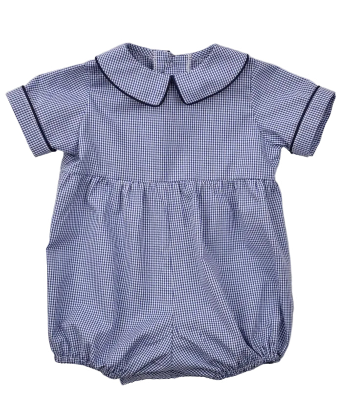 Carter Navy Gingham Bubble