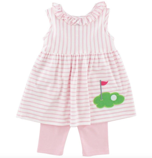 Appliquéd Golf Capri Set