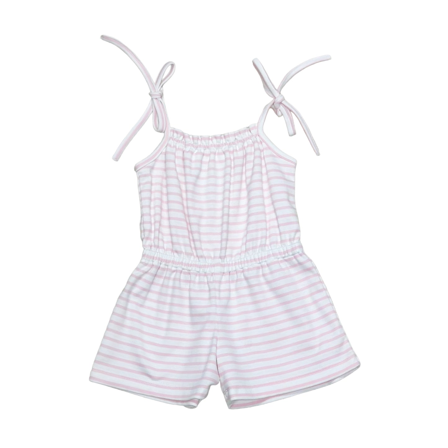 Cassie Pink Stripe Romper