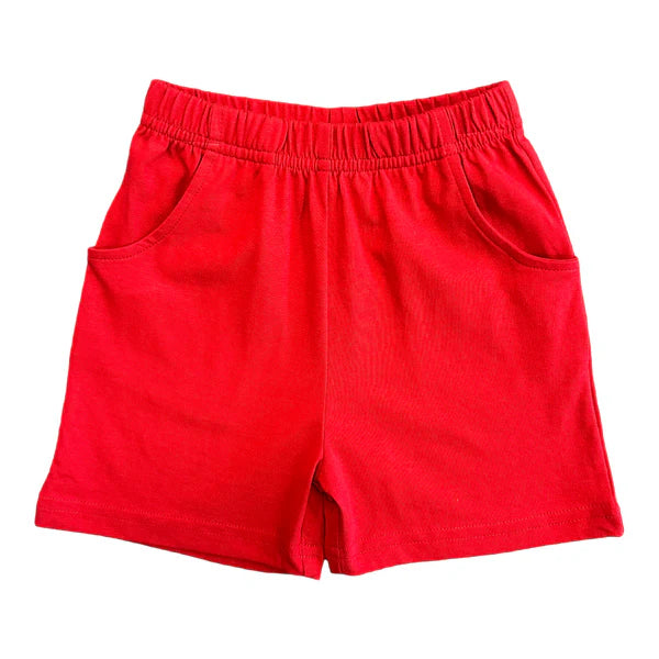 Luigi Red Knit Shorts