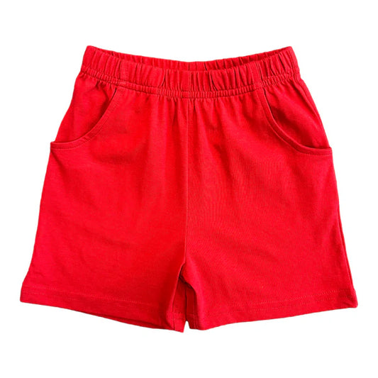 Luigi Red Knit Shorts