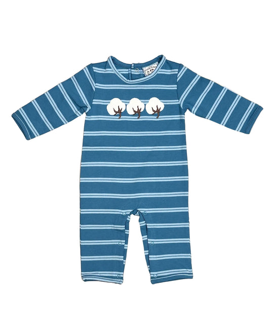 Cotton Applique Boys Romper