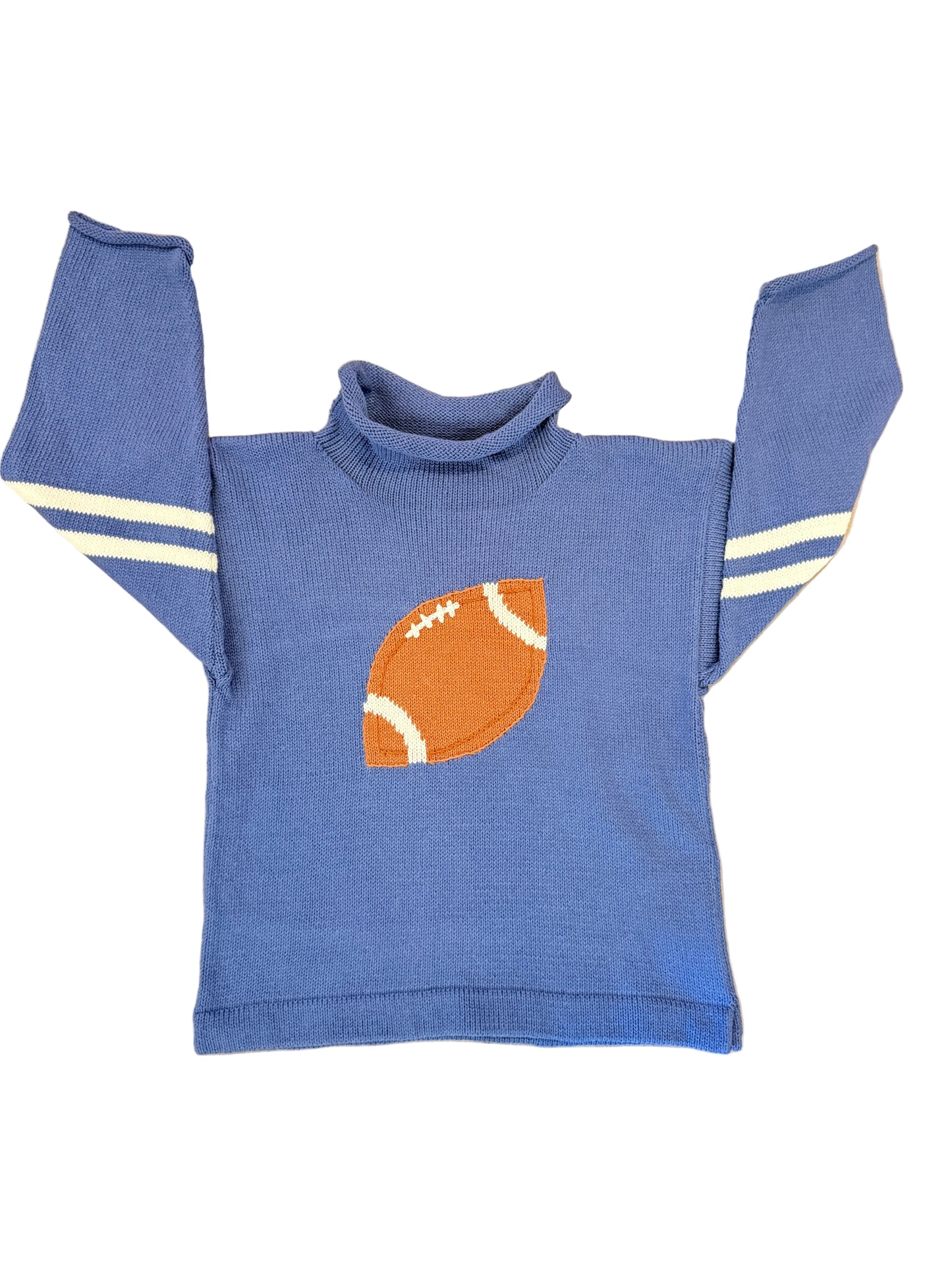 Steel Blue Football Sweater