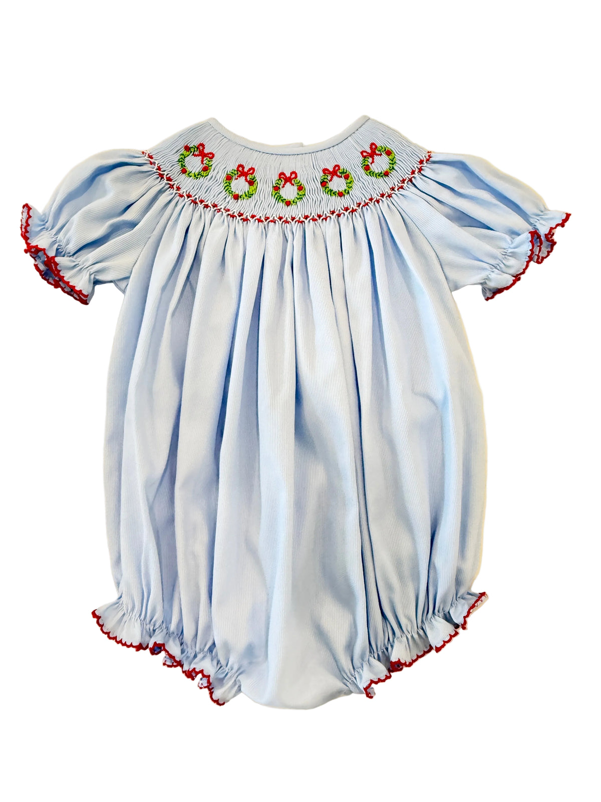 Smocked Wreath Bishop Bubble