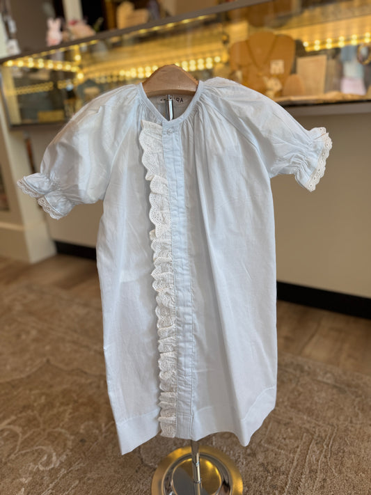 Baby Classic Blue Ruffle Daygown