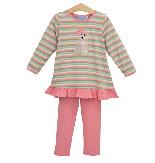 Merritt's Puppy Ruffle Pant Set