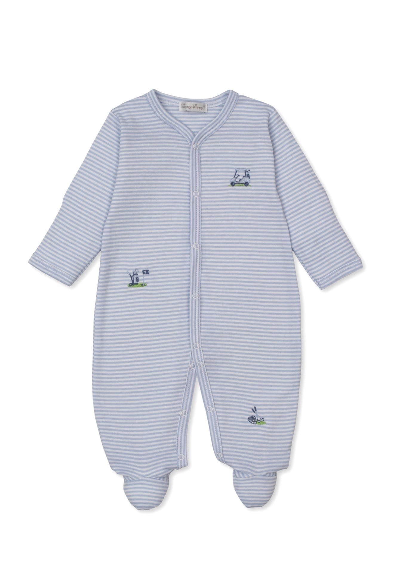 Blue Stripe Golf Champs Footie