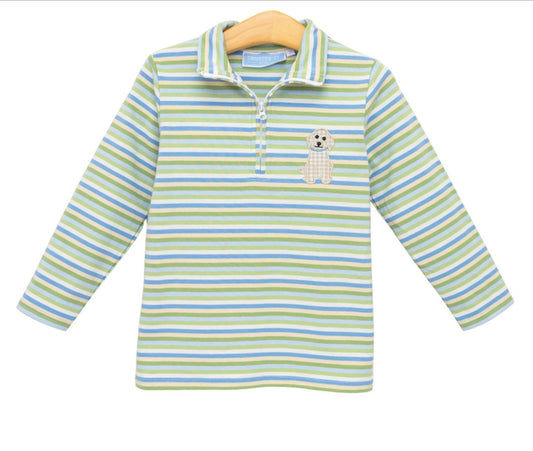 Cooper's Striped Puppy Pullover