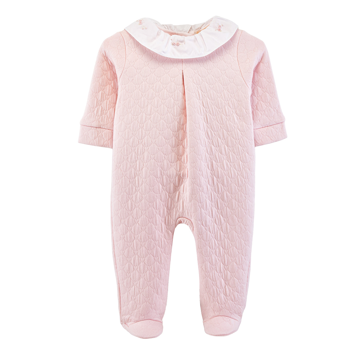 Delicate Roses Jacquard Romper