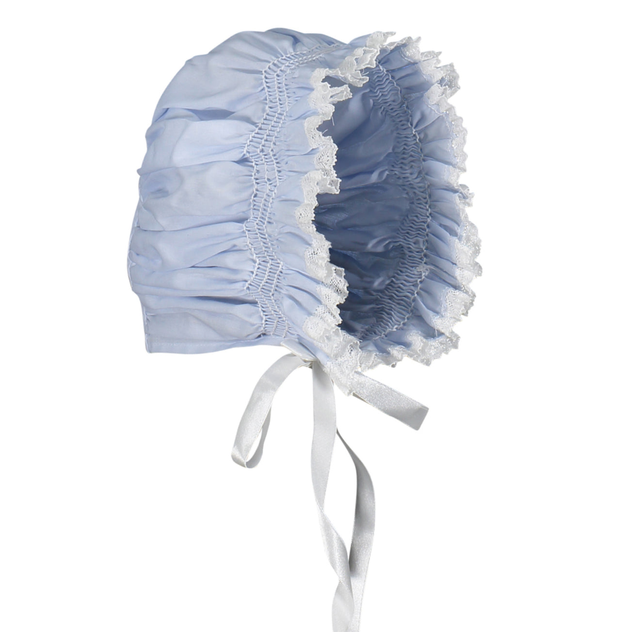 Girls Smocked Lace Bonnet 2149 Three Colors