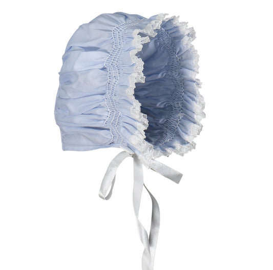 Girls Smocked Lace Bonnet 2149 Three Colors