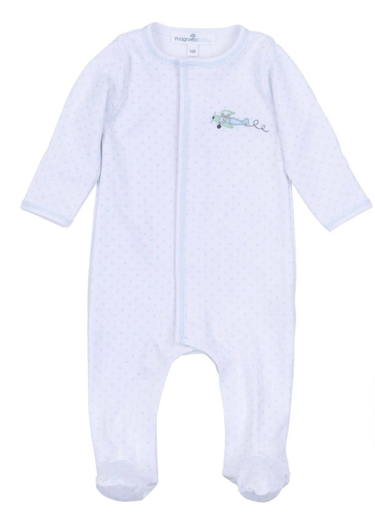 Take Flight Embroidered Footie