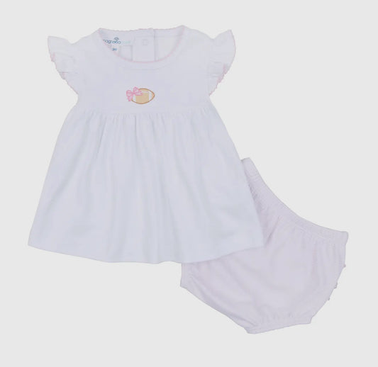 Alicia’s Touchdown Ruffle Diaper Set