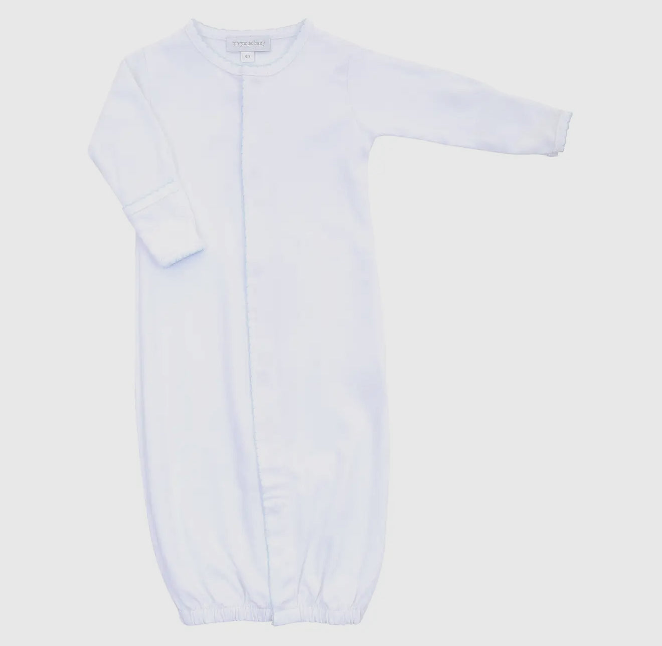 Baby Convertor White with Blue Trim