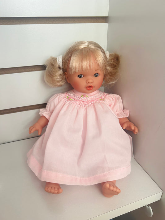 Carly Doll - Blonde with Pink Bishop Dress
