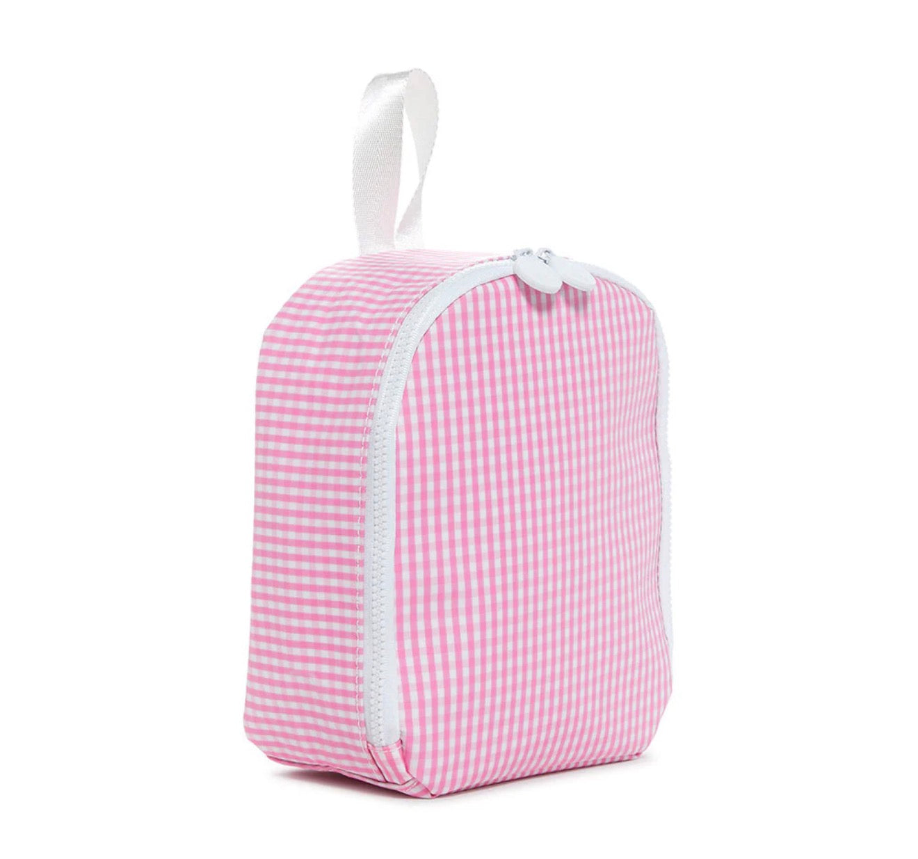 TRVL Pink Gingham Bring It Lunch Bag