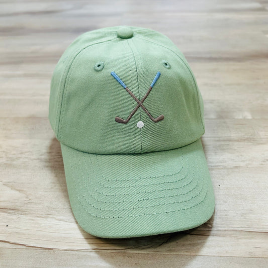 Green Golf Clubs Hat