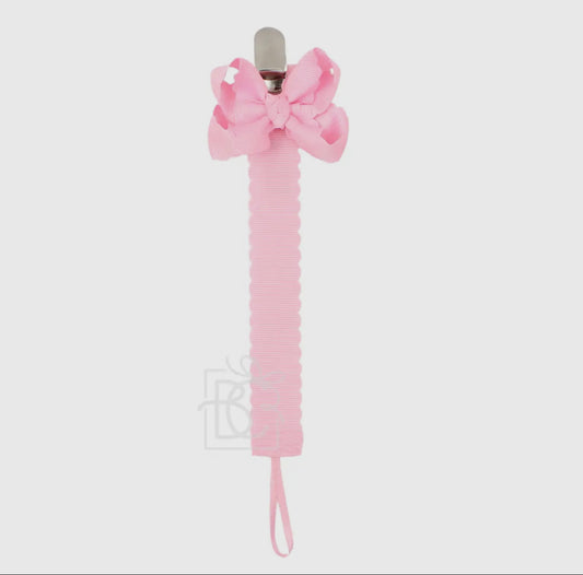 Scalloped Ribbon Pacifier Clip